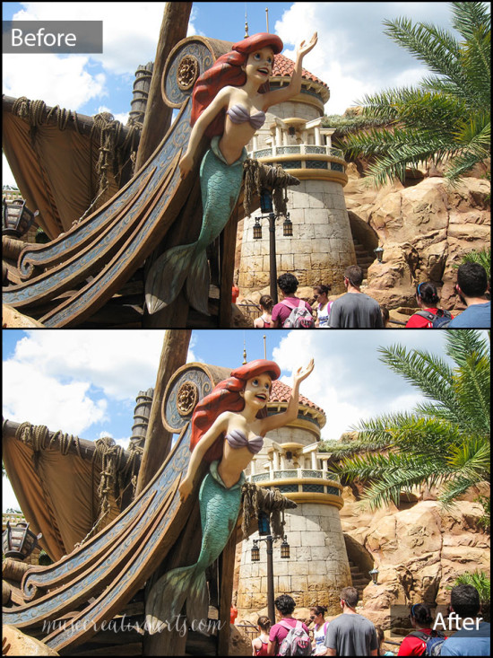 Before and After - Ariel photo