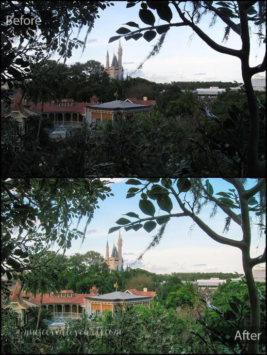 Before and After - View of Castle