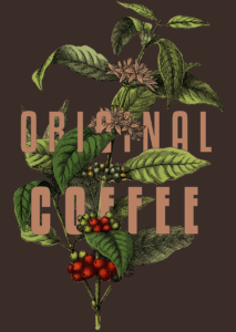 Original Coffee Illustration with Gradient