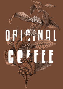 Original Coffee Illustration with brown hue/sat adjustment